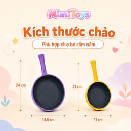 Bộ Bếp Cầu Vồng MimiToys Size Lớn 21 Chi Tiết - Đồ Chơi Nấu Ăn Nhiều Màu Cho Bé Chơi Nhập Vai 7
