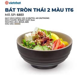Bát Canh ,Tô nhựa 16 cm, 19cm hàng cao cấp Việt Nhật 2 size, Bát nhựa ăn bún miến, phở quán ăn 2