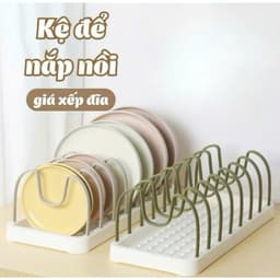 Kệ Để Nắp Nối,Sắp Xếp Đĩa Nhiều Ngăn,Khung Chắc Chăn GIúp Đỡ Ổn Định Giúp Sắp Xếp Nhà Bếp Gọn Gàng Hơn -  VOICON-[NHI99] 6