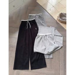( bé gái 32-48kg )  Sét Bộ bé gái quần dài da cá xám tiêu+ phối áo croptop tăm lạnh hallower-thuba98 9