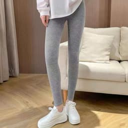 Xả Hàng Quần dài  legging nữ lót lông dày cạp cao ôm body 30 -48Kg, quần giữ nhiệt lót nỉ ấm mùa đông TO2 9