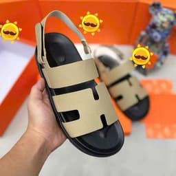 Dép H Nam quai hậu hotttrend, dễ mang, dễ phối, quai dán chắc chắn, đế cao su - Dép nam giá tốt 9