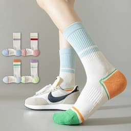 Tất/Vớ cotton Thể Thao Thoáng Khí Khử Mùi Cho Nữ, Phối Màu Trẻ Trung, Năng Động 1