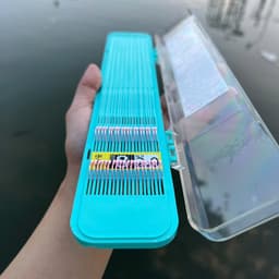 Lưỡi Thẻo Đôi Câu Đài Lưỡi Ise-ni Màu Hồng ( Hãng ZHANWANGJI) Lưỡi Câu Buộc Sẵn Cao Cấp,  Hộp 20 bộ. 3