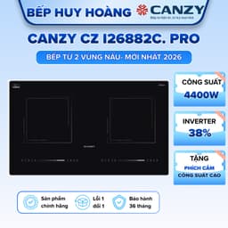 Bếp từ đôi Canzy CZ I26882C. PRO | Model mới nhất 2026 | Inverter tiết kiệm điện | BH 3 năm 1