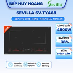 Bếp Từ Đôi Sevilla SV-TY468 – Mặt Kính Ceramic Glass – Điều Khiển Slider – Công Nghệ Double Inverter 1