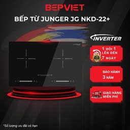 Bếp từ đôi Junger NKD-22+ , Chính hãng bảo hành, Nhập Thái Lan, Tiết Kiệm Điện, Bền Bỉ 5