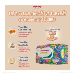 Khăn Ướt Ngừa Hăm Mamamy Tropical Cho Bé Không Mùi Và Có Mùi Tinh Dầu Cúc Vạn Thọ- Gói 90 tờ 4