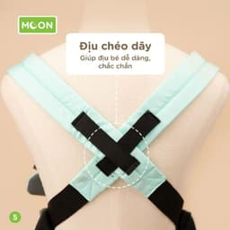 Địu 4 Tư Thế Chống Gù Lưng Cho Bé - Địu 4 Tư Thế Cho Trẻ Moon Air Mesh cõng 4