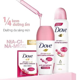 Lăn Khử Mùi Dưỡng Da Sáng Mịn Lưu Hương Dịu Nhẹ Dove Moisturising Cream Antiperspirant 40ml 4
