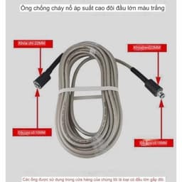 Bộ 10M-15M-20M dây rửa xe và s.úng xịt - Vòi xịt rửa xe áp lực cao ren 22mm, dây rửa xe 3