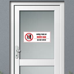 [Hỏa Tốc] Decal Dán  "Không Phận Sự Miễn Vào - Do Not Enter" Chống Thấm Nước, Bền Đẹp 2