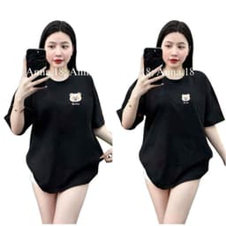 [ Áo Thun MỎNG ] Áo thun cotton nữ Bình Dân cổ tròn vải mỏng nhẹ form rộng unisex -cáo thêu xinh -thuhoai009 4