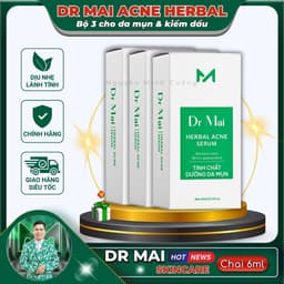 Combo 3 chai Serum Dr Mai chăm sóc da mụn, thâm, cân bằng dầu thừa 1