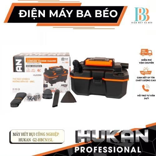 Các dòng máy hút bụi công nghiệp HUKAN điện  G2-HTP0201BL 12 lít, 10 lít G1-HBP012L