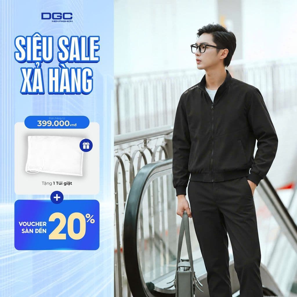 Áo Khoác Gió Nam Cổ Đứng Cao Cấp - Áo Khoác Dù Nam 2 Lớp Phong Cách Thể Thao Lịch Lãm WAJKBF174M-A