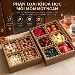 Khay Đựng Bánh Kẹo, Mứt Tết Sang Trọng Mẫu Mới 2027 Để Bàn Tiếp Khách 6