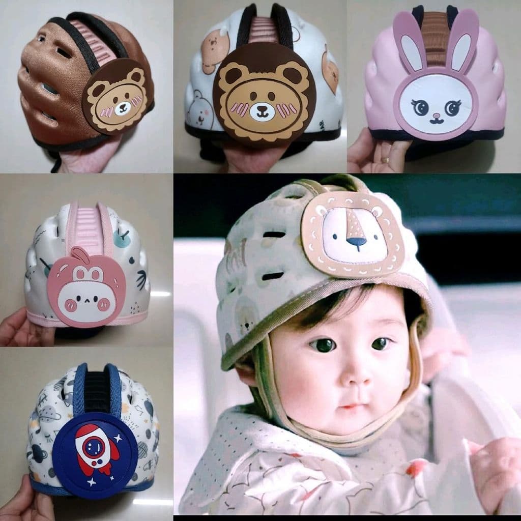Nón Bảo Vệ Đầu Cho Bé Siêu Nhẹ, Thoáng Khí - Mũ Bảo Vệ Đầu Bé An Toàn - Mũ Bảo Hộ Cho Bé - Nón Bảo Hiểm Trẻ Em