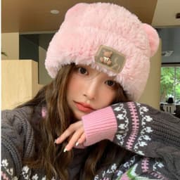 Mũ lông nữ Hàn Quốc NOVSET bucket lông cừu ulzzang đẹp mùa đông thời trang đủ màu trắng, nâu, be xinh(T2-KHO5) 5