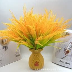 Bình lúa thần tài 40cm giả trang trí phòng decor - Decor Phòng Trang Trí Nhà [Bao gồm bình + 28 nhánh lúa] 8