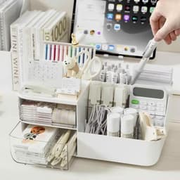 Hộp đựnġ dụng cụ học tập để bàn gọn gàng , Hộp đựnġ trang sức có ngăn kéo VOICON-[NHI66] 8