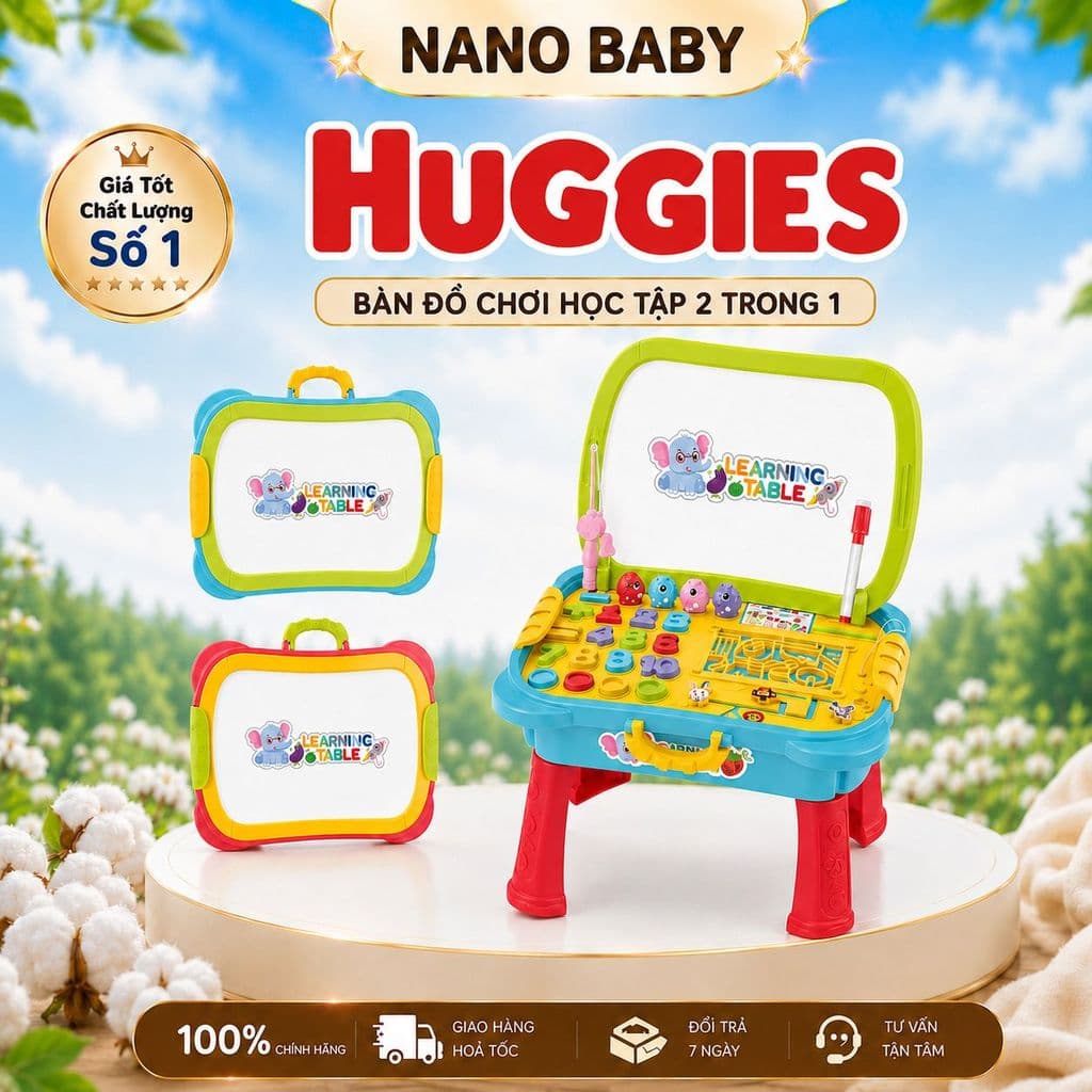 Bàn Đồ chơi đa năng phát triển trí tuệ Quà tặng từ Huggies