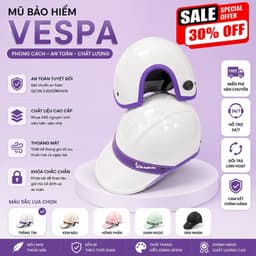 [ĐẠT CHUẨN AN TOÀN] nón bảo hiểm kết đai da vespa Nam/ Nữ chất lượng 5
