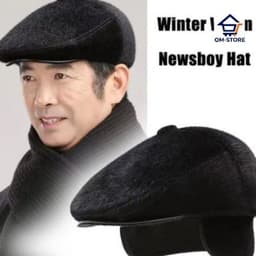 Mũ Nam Trung Niên Có Che Tai, Nón phong cách thời trang trung niên QM-STORE 1