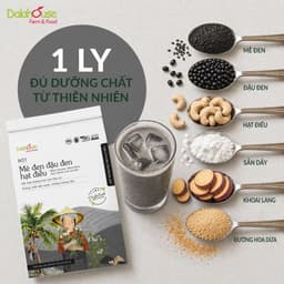 [Sấy Thăng Hoa] Bột Mè Đen Đậu Đen Hạt Điều Dalahouse Organic 300g - Đủ Chất Cả Ngày Đẹp Da Khỏe Tóc 2