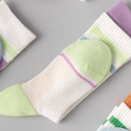 Tất/Vớ cotton Thể Thao Thoáng Khí Khử Mùi Cho Nữ, Phối Màu Trẻ Trung, Năng Động 8