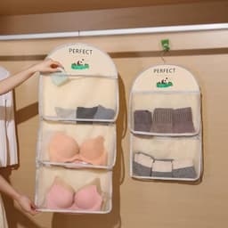 Túi Lưới Treo Đồ 3 Tầng 80x30cm Chất Liệu Cao Cấp Có Móc Treo Chắc Chắn Giúp Sắp Xếp Tủ Đồ Ngăn Nắp Tiện Lợi HĐ99 4