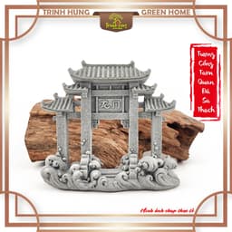Tượng cổng tam quan đá sa thạch ST.PVN2685 - Tượng deco, trang trí tiểu cảnh, bán cạn, terrarium 6