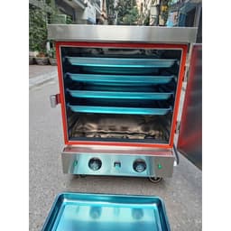 Tủ hấp đa năng 6 khay cho bánh bao, xúc xích, lạp xưởng, giò chả, bánh tẻ, bánh nếp. 6