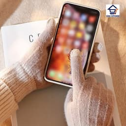 Găng tay len nam nữ cảm ứng Bao tay len cảm ứng sử dụng thuận tiện khi thao tác trên điện thoại QM-STORE 5