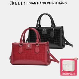 [Tặng hộp 20.10] Túi xách nữ ELLY EL376 da tổng hợp cao cấp túi xách tay đeo vai đeo chéo 1