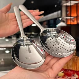 Thìa Muôi Inox Múc Canh Có Lỗ Lọc Dài 20cm Dụng Cụ Nhà Bếp Gọn Nhẹ Tiện Dụng 1