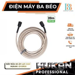 [20M] Dây rửa xe áp lực cao HUKAN G1-DR20, Độ dài 20 mét, Chống ngập, Chống rò - Đầu nối M22x1.5mm 1
