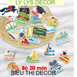 [Bộ 20 món] Bộ bốc thôi nôi hướng nghiệp cho bé - Siêu thị Decor LY LYS DECOR 1