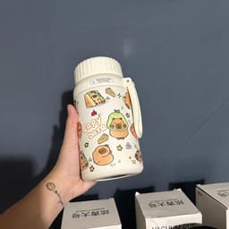 Bình Giữ nhiệt Thép Không Gỉ , Có Lọc Trà , Dễ Thương Dung Tích Lớn 1000ml ( Tặng Phụ Kiện ) 2