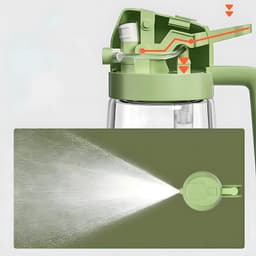 Bình Đựng Dầu Ăn 2in1 Thủy Tinh Cao Cấp - Vừa Rót Vừa Xịt Phun Sương, Đựng Dầu/Mắm/Gia Vị, An Toàn Thực Phẩm 5