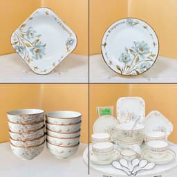Bán Lẻ Món Sản Phẩm Bát đĩa họa tiết Hoa Mộc Hương ,Chất Liệu Gốm Sứ Bát Tràng , Tô Chén Đĩa Sứ Ăn Cơm Gia Đình 2