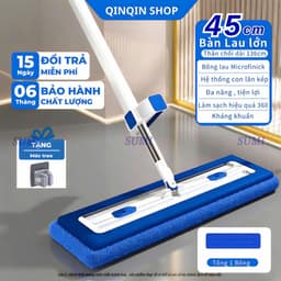 Bộ cây Lau Nhà Tự Vắt SUMI Bông Microfinick Thế Hệ Mới, Cây Chổi Lau Nhà Đa Năng,Làm Sạch 360 Độ Thông Minh B-SH5C 4