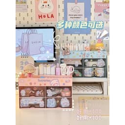 Hộp đựnġ Bút Kèm 4 Ngăn Kéo đựnġ Đồ Tiện Dụng, Hộp Nhựa Cao Cấp đựnġ Đồ Đa Năng (màu ngẫu nhiên) VOICON-[NHI66] 7