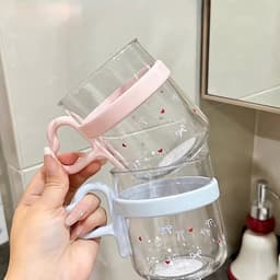 Cốc Nhựa Đánh Răng Có Quai 400ml Ly Uống Nước Trong Suốt Dễ Thương Tiện Dụng Cho Gia Đình VOICON-[DA66] 4