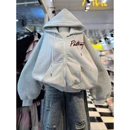 [ Rẻ vô địch ] Áo khoác nỉ form rộng tay bồng mũ hai lớp chữ GALIVE STUDIOU  -thuỷ thuý98 8
