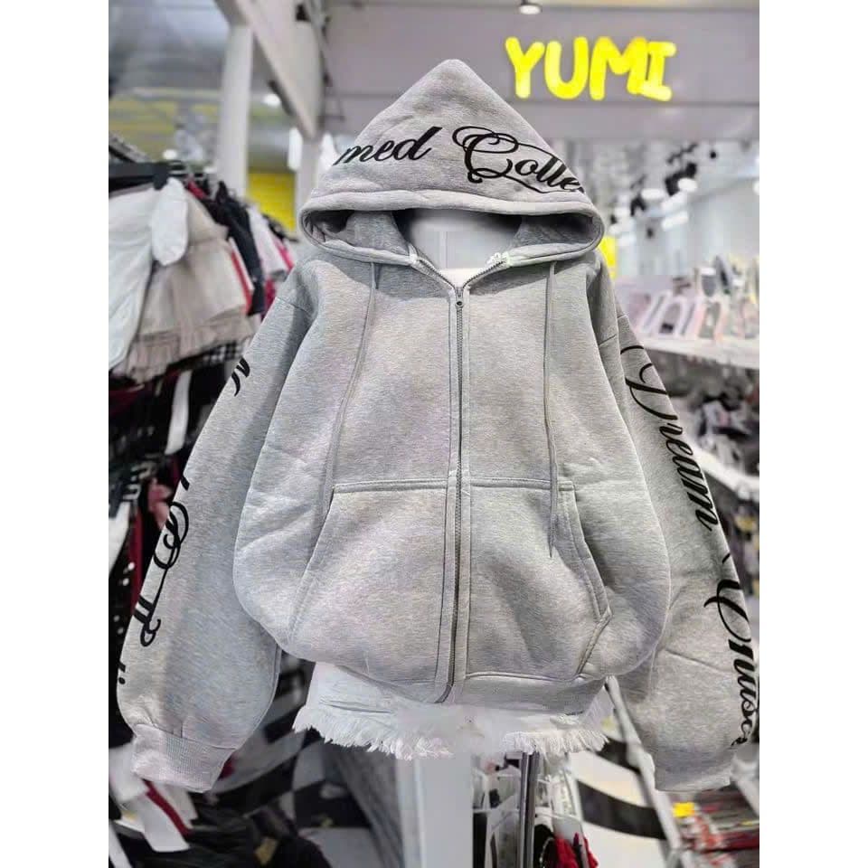Áo khoác nỉ unisex tay phồng, nhiều màu sắc - CHỮ VIỀN TAY PHỒNG hot trend cho nam nữ mới nhấT