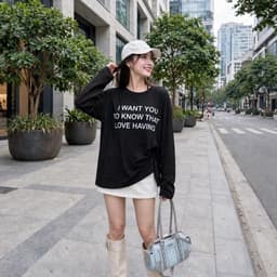 Áo thun giấy cổ tròn thu đông chất thun giấy xước mỏng mát mẻ in chữ phong cách Hàn Quốc  TG WAN18 7 9