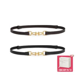 [Tặng hộp 20.10]  Dây thắt lưng nữ cao cấp da thật ELLY – ED70 1