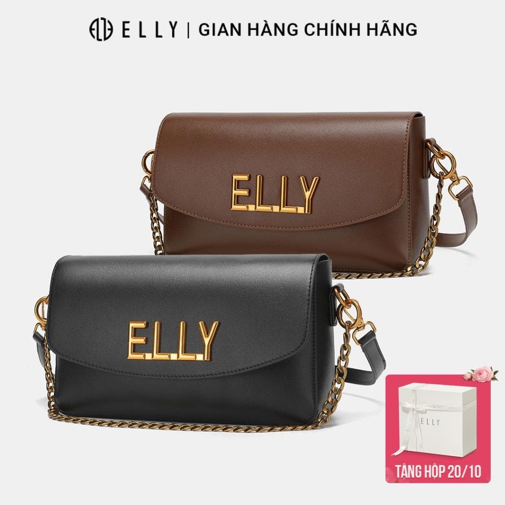 [Tặng hộp 20.10] Túi xách nữ thời trang ELLY EL318 đeo chéo đeo vai xách tay da tổng hợp cao cấp chính hãng