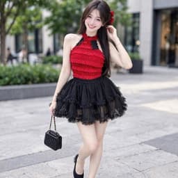 Chân váy lưới xoè phồng nữ chất lưới may thiết kế nhiều lớp siêu xinh  VL355 7 8 7 9 4 4 3 9